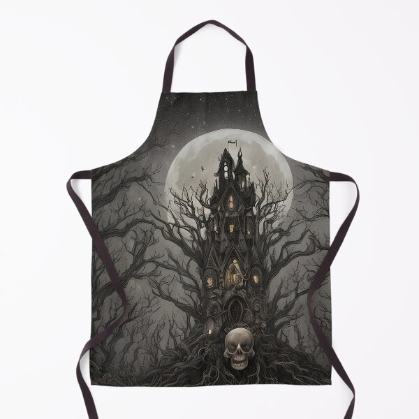 Item preview, Enchanting Gothic Skull amidst a Mystical and Magical Forest Graveyard designed and sold by D3monic.