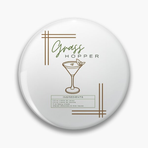 Item preview, Grasshopper Cocktail Art designed and sold by TondaMcdevitt.