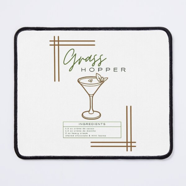 Item preview, Grasshopper Cocktail Art designed and sold by TondaMcdevitt.