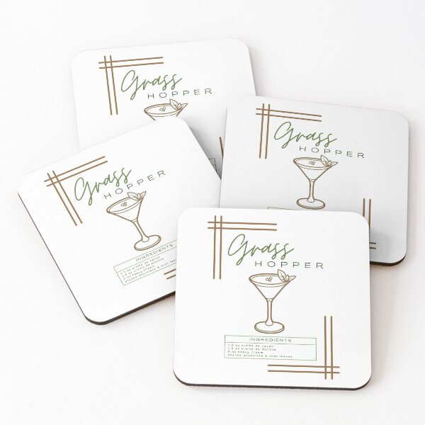 Item preview, Grasshopper Cocktail Art designed and sold by TondaMcdevitt.