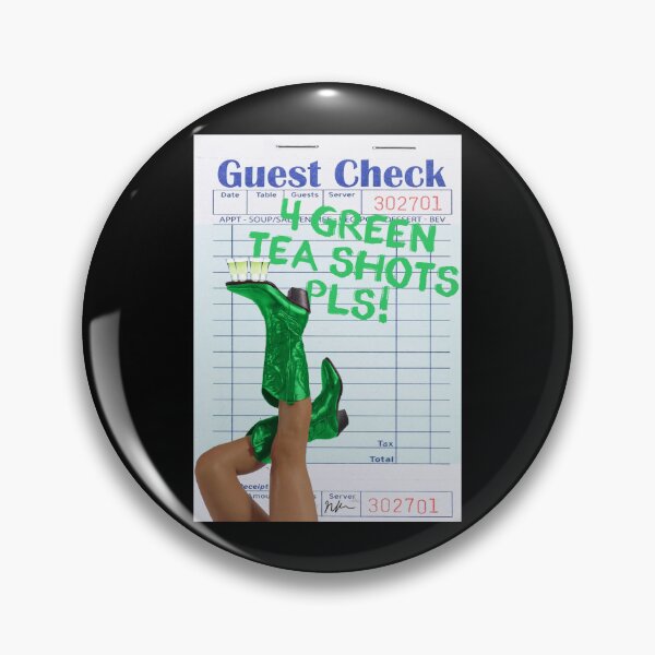 Item preview, GREEN TEA - GUEST CHECK NIKKIRAYE designed and sold by TondaMcdevitt.