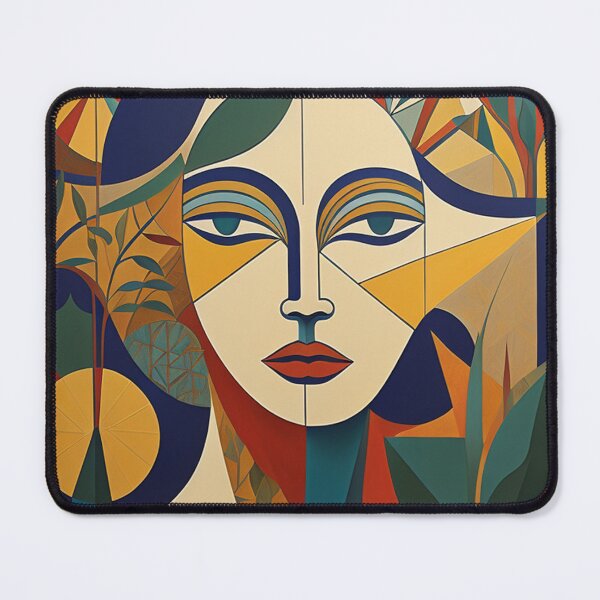 Item preview, Woman in abstract lines and shapes designed and sold by AICreatorin.