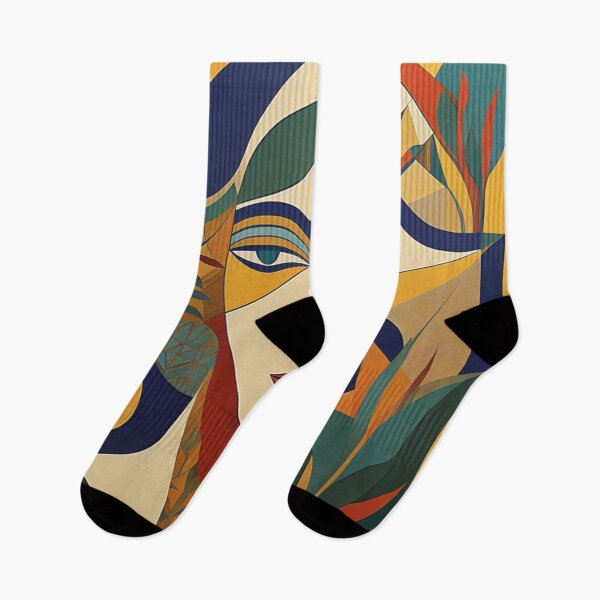 Item preview, Woman in abstract lines and shapes designed and sold by AICreatorin.