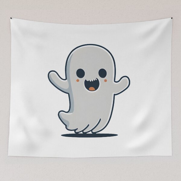 Item preview, Halloween ghost designed and sold by BearsAndSkulls.
