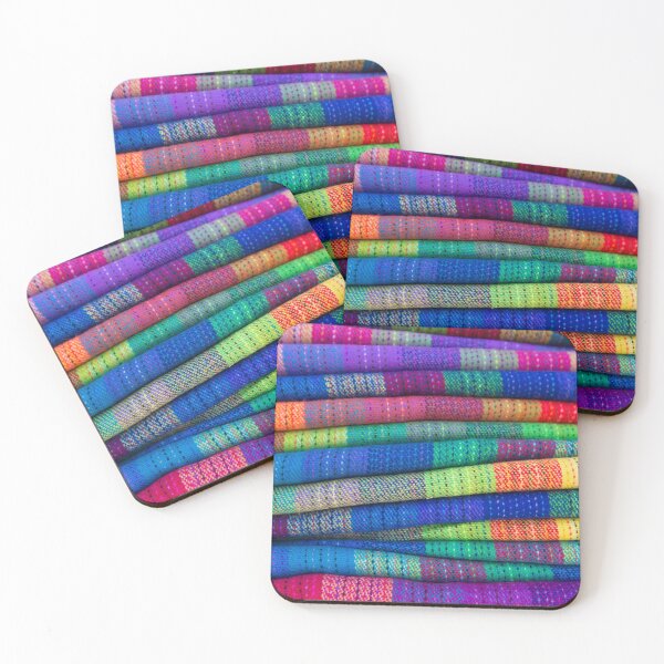 Item preview, Background of colored fabrics from Bolivia ethnic market designed and sold by Piccaya.