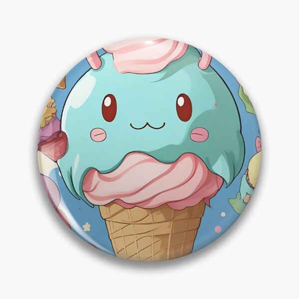 Item preview, Kawaii Ice Cream Character Digital Art designed and sold by cyrusNONONEVER.