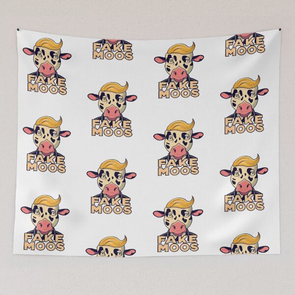 Item preview, Fake Moos news Trump funny cow lover bovine  designed and sold by w1ckerman.