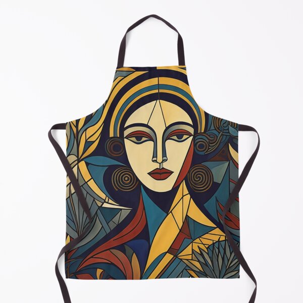 Item preview, Powerful abstract woman made of shapes designed and sold by AICreatorin.