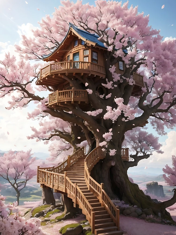 Thumbnail 4 of 4, iPhone Case, Mystical treehouse designed and sold by ROKANDESIGNART.