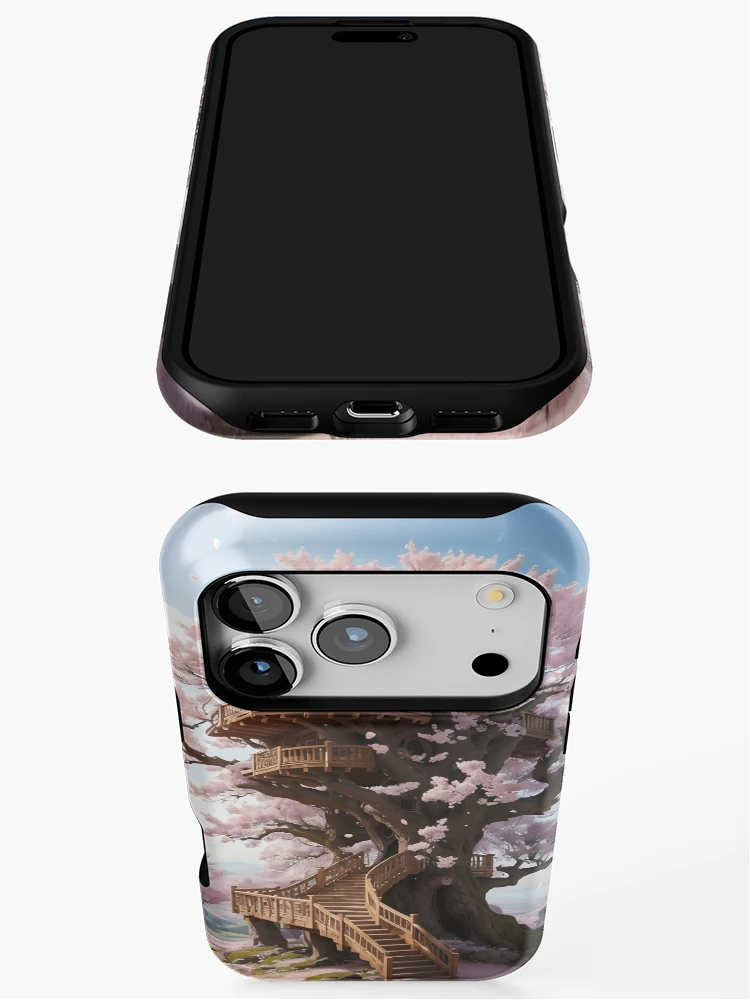 Thumbnail 3 of 4, iPhone Case, Mystical treehouse designed and sold by ROKANDESIGNART.