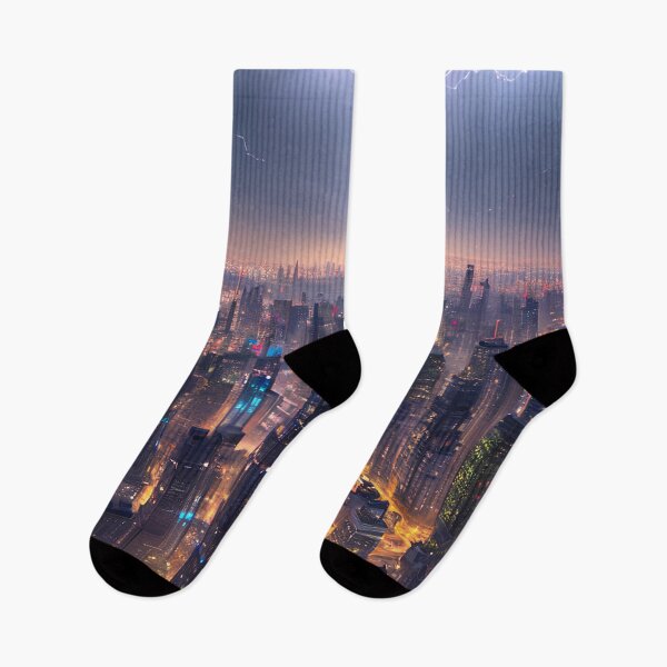 Item preview, Awe-Inspiring View of a Bright City in the Sky designed and sold by D3monic.