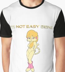 Cleo Catillac It's Not Easy Being Purrfect Graphic T-Shirt