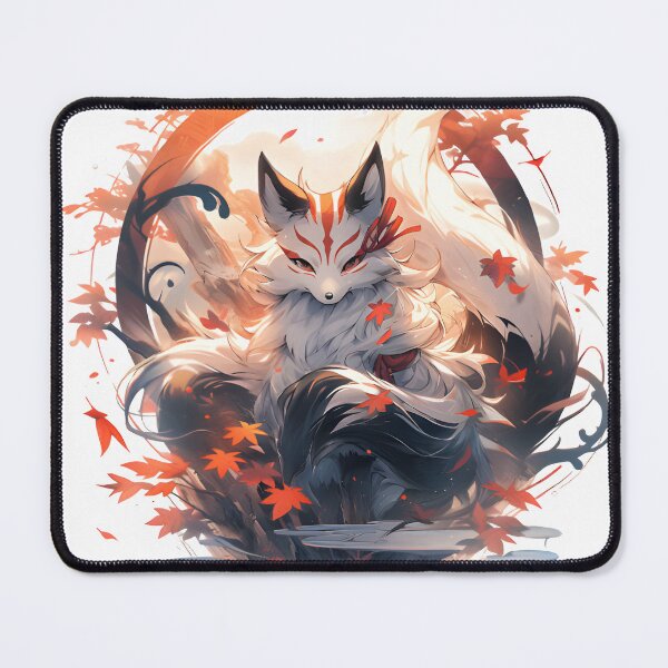 Item preview, Japanese Kitsune Fox Illustration designed and sold by Yana Grech.