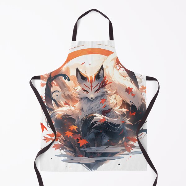 Item preview, Japanese Kitsune Fox Illustration designed and sold by Yana Grech.