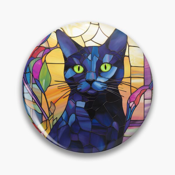 Item preview, Stained Glass Cat designed and sold by Kary Pearson.
