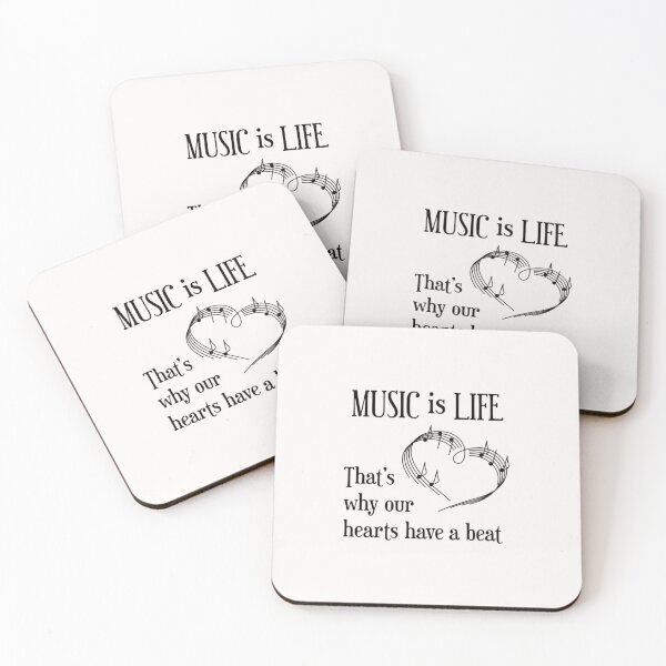 Item preview, Music is Life ~ That's Why Our Hearts Have a Beat   designed and sold by JaSilvey6.