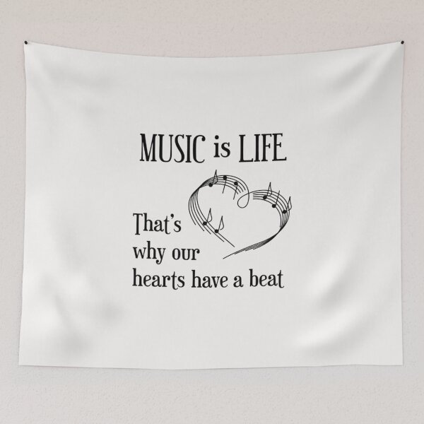 Item preview, Music is Life ~ That's Why Our Hearts Have a Beat   designed and sold by JaSilvey6.