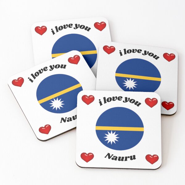 Item preview, nauru flag designed and sold by CARANIACLS.