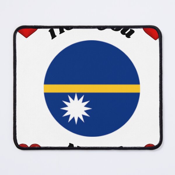Item preview, nauru flag designed and sold by CARANIACLS.
