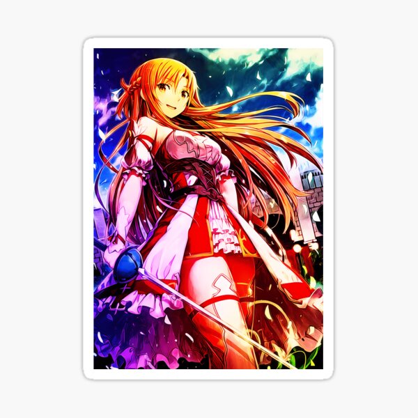 Sword Art Online - Anime- Asuna Yuuki d. Bikini Sun Fun Sticker Vinyl Decal  SAO