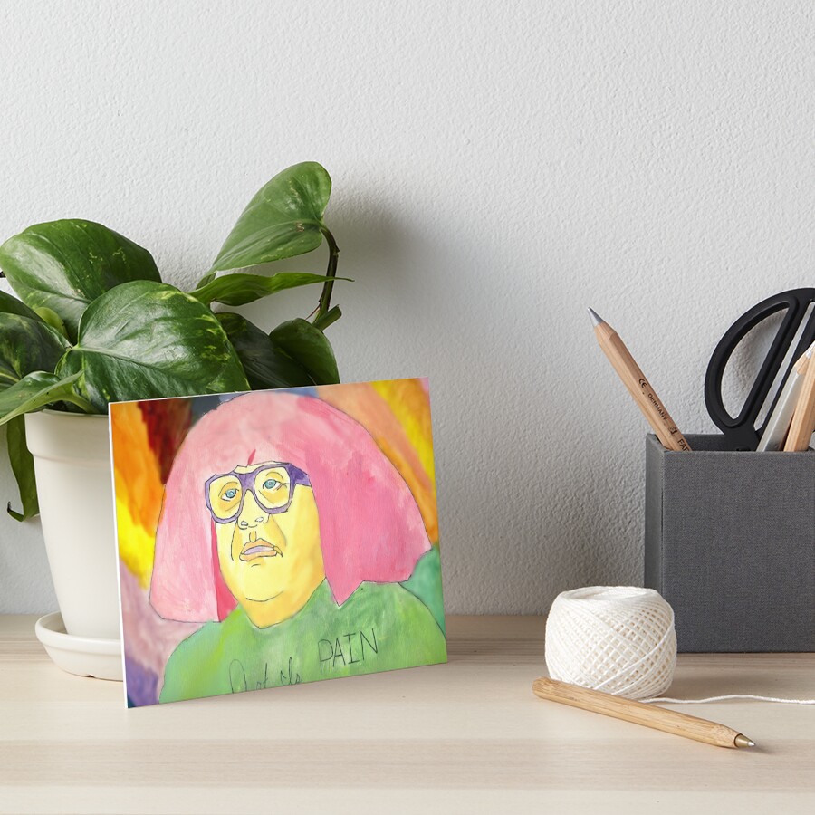 "Art Is PAIN" Art Board Print for Sale by edgelordross | Redbubble