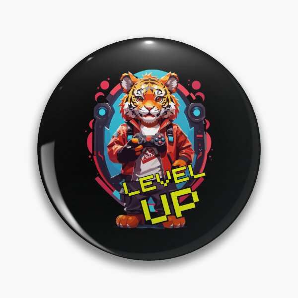 Item preview, Tiger Gamer Level Up  designed and sold by chatzous.