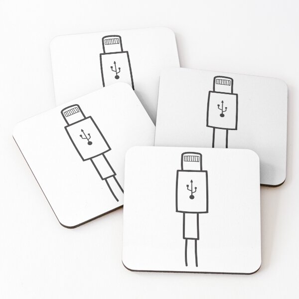 Item preview, Usb cables icons. lightning, charge connector, hand drawn designed and sold by MNFTs.