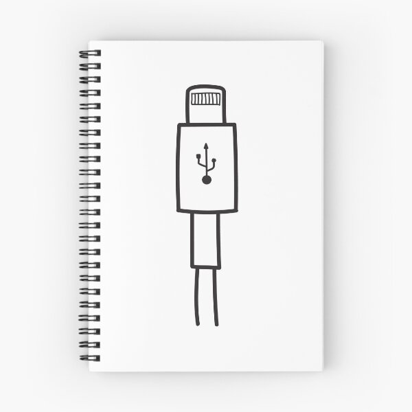 Item preview, Iconos de cables USB. relámpago, conector de carga, dibujado a mano designed and sold by MNFTs.