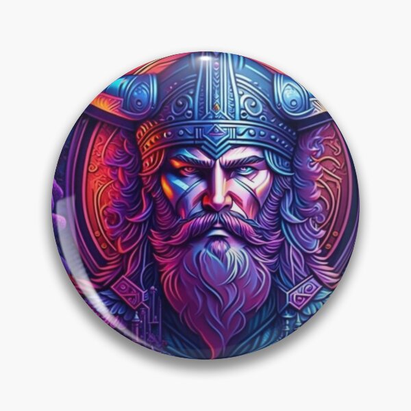Item preview, strong viking with black crows beautiful, rich deep colors  designed and sold by aipaint.