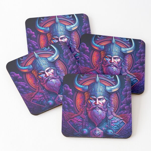 Item preview, strong viking with black crows beautiful, rich deep colors  designed and sold by aipaint.