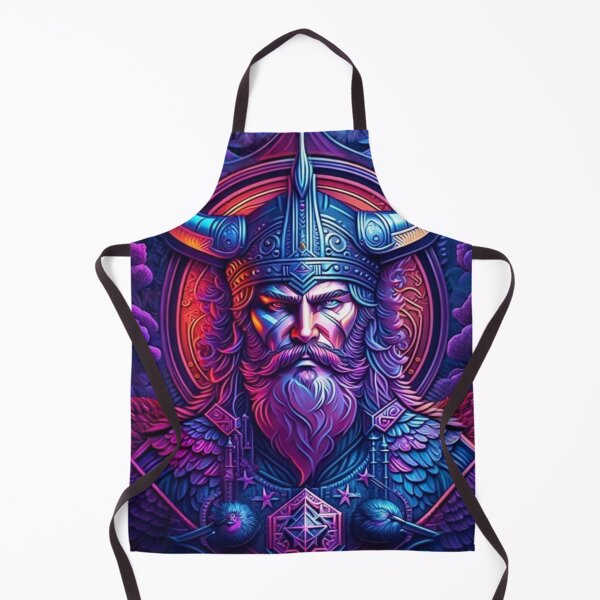 Item preview, strong viking with black crows beautiful, rich deep colors designed and sold by aipaint.