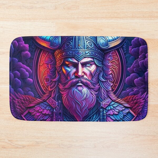 Item preview, strong viking with black crows beautiful, rich deep colors  designed and sold by aipaint.