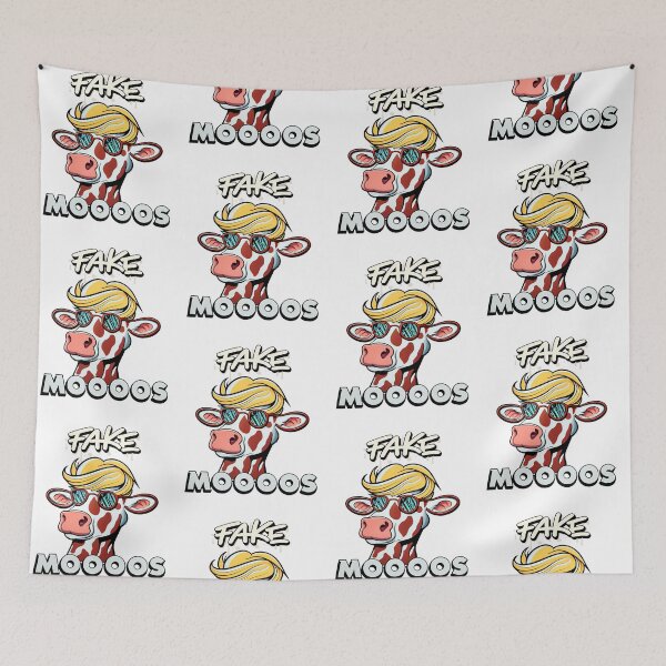 Item preview, Fake Moos news Trump funny cow lover bovine  designed and sold by w1ckerman.