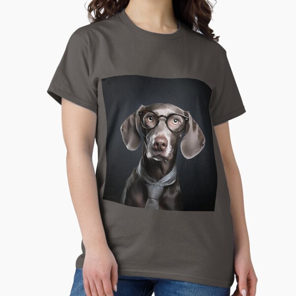 Vista previa del artículo con la obra «Señor Weimaraner», diseñado y vendido por Cocco Banana.