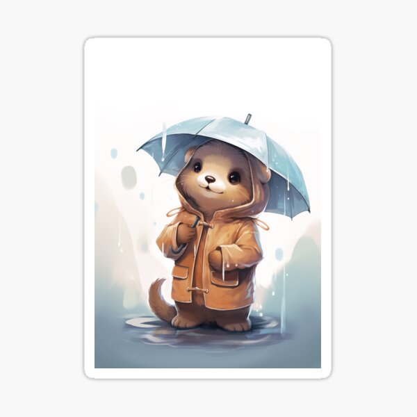 Loutre - imperméable Sticker