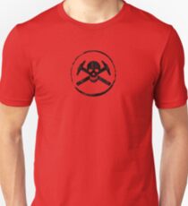 Architectural Jolly Rogers Ink Stamp Unisex T-Shirt