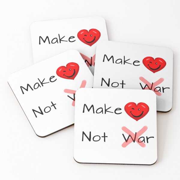 Item preview, Make Love Not War - Black Text designed and sold by PreeTee1.