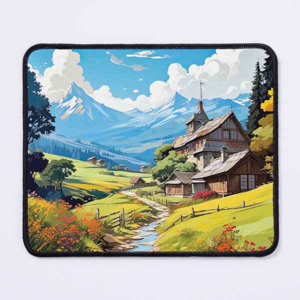 Item preview, Mountain landcape in the summer designed and sold by iguananick.