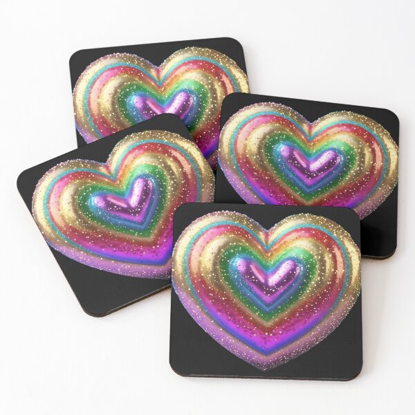 Item preview, Rainbow Glitter Heart designed and sold by Tau Tia L Douglass.