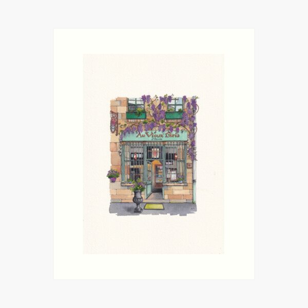 Item preview, Urban Anna Studio - Aux vieux Paris Restaurant designed and sold by UrbanAnnaStudio.