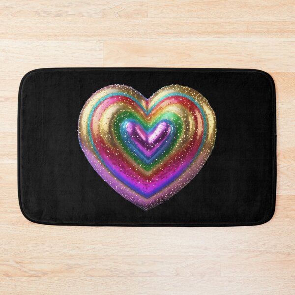 Item preview, Rainbow Glitter Heart designed and sold by Tau Tia L Douglass.