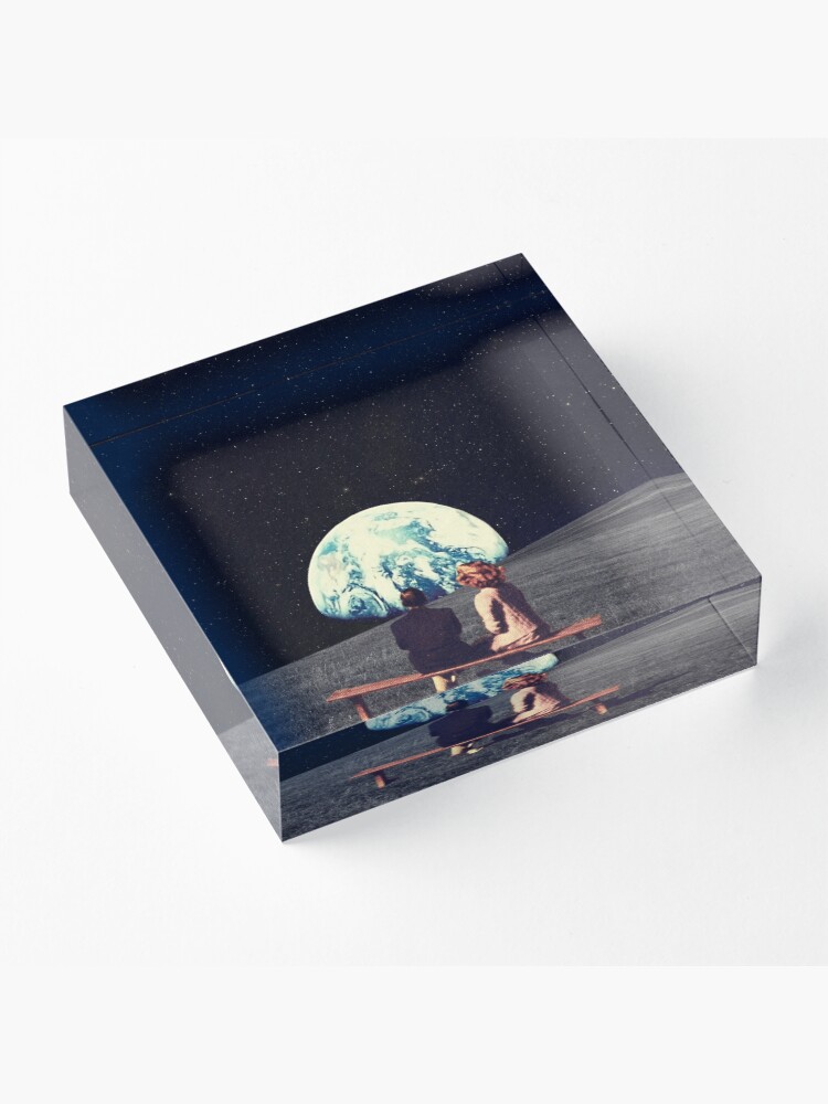Alternate view of We Used To Live There Acrylic Block