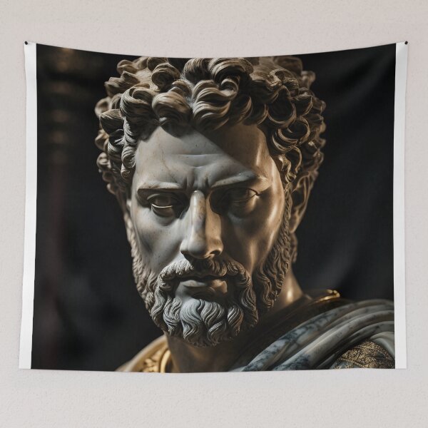 Item preview, Sculpture of Marcus Aurelius, made in marble, posing designed and sold by Chemikal1993.