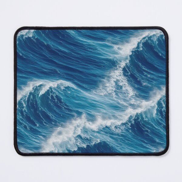 Item preview, Southsea, waves pattern, deep blue sea designed and sold by CoolPixels.