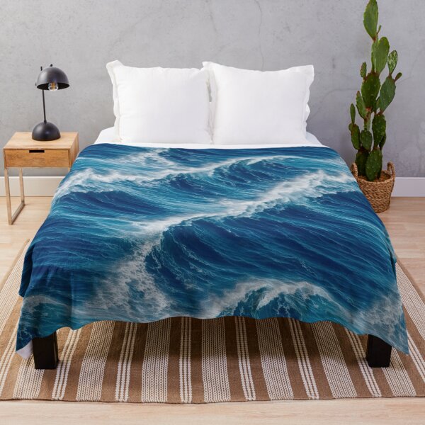 Item preview, Southsea, waves pattern, deep blue sea designed and sold by CoolPixels.