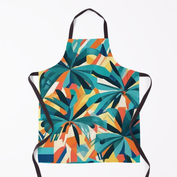 Item preview, Cubist Palmscape Reverie - Geometric Oasis in Artistic Splendor designed and sold by Freak-Scene.