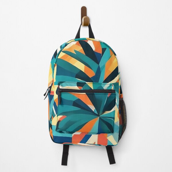 Item preview, Cubist Palmscape Reverie - Geometric Oasis in Artistic Splendor designed and sold by Freak-Scene.