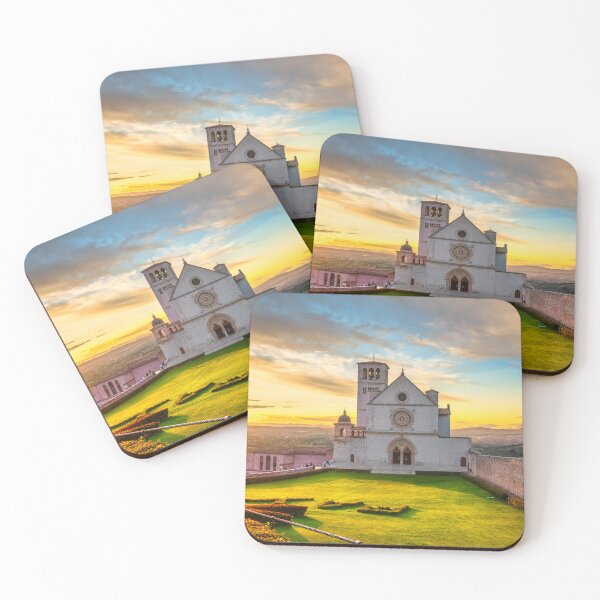 Item preview, Fantastic sunset over Saint Francis of Assisi Basilica designed and sold by Stefano Orazzini.