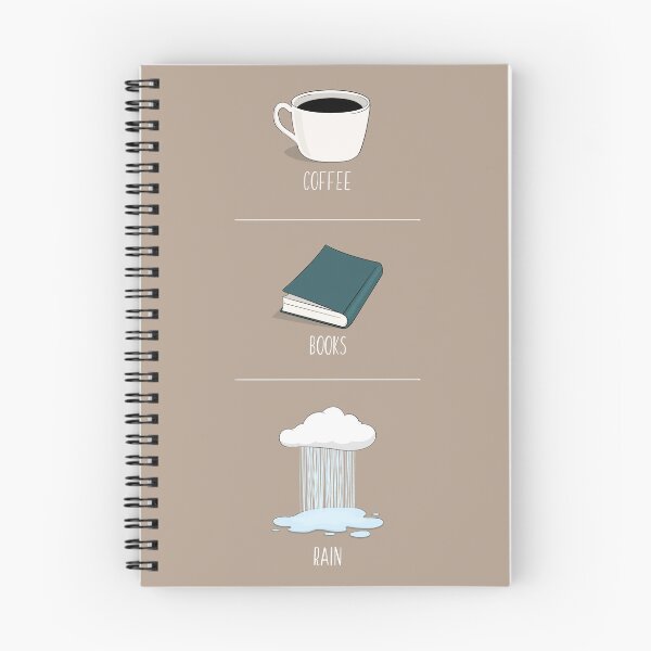 Item preview, Coffee, books and rain designed and sold by furyartstory.