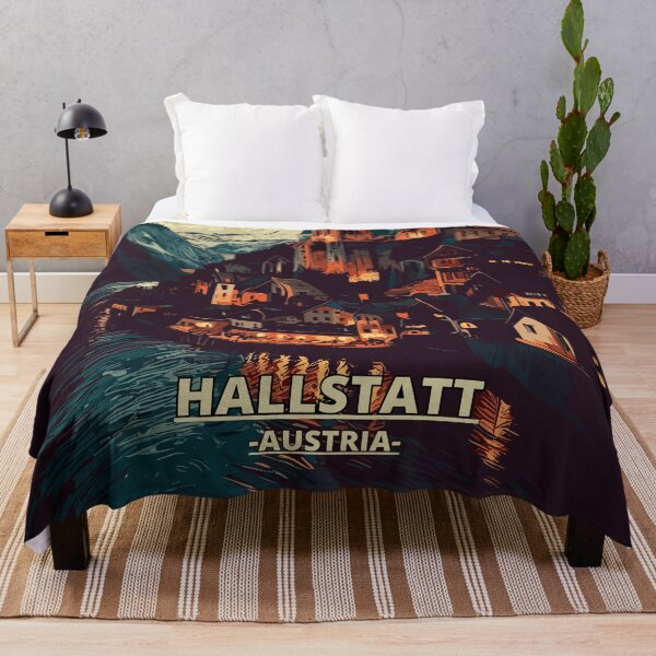 Item preview, Hallstatt in night, Austria designed and sold by TomFrontierArt.